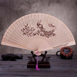 Chinese souvenir China traditional wood fan tourist gift