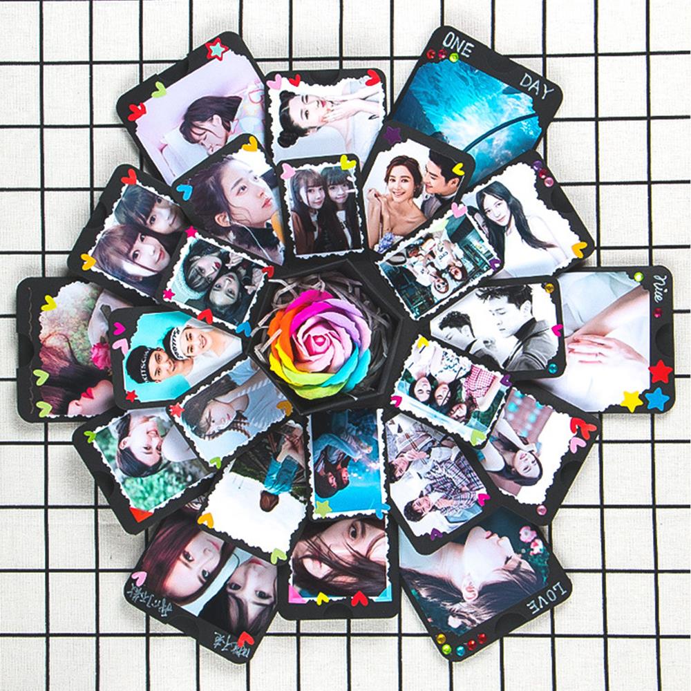 Photo Album Box DIY Scrapbook Lovely Surprise Explosion Coup
