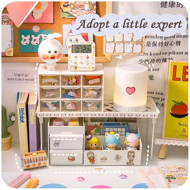 W&G 3pcs/Set Organizer Kawaii Deskpot Organizer Makeup S
