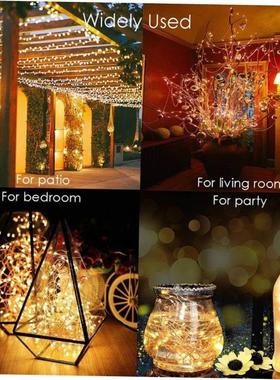 Led Outdoor Solar String Lights Fairy Holiday Christmas For