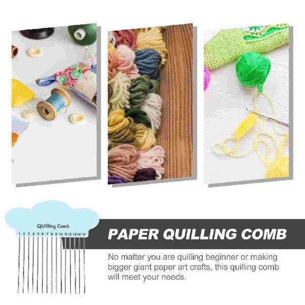 Cartoon Design Quilling Comb Tool Metal Plastic Soft