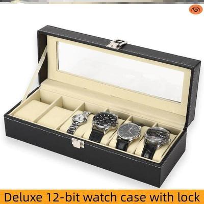 Leather watch case watch display case jewelry organizer box