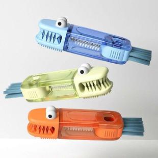 Lid Cup Brush Reusable Bristles Crocodile Soft Silicone