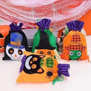 Halloween Candy Bags Packaging Velvet Home Bag 5pcs