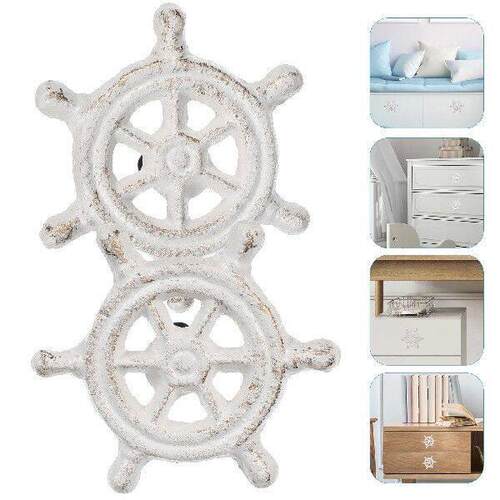 2Pcs Cast Iron Drawer Pulls Cabinet Handles Wardrobe Knobs