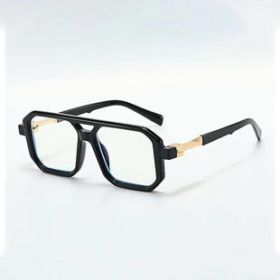 Blue Glasses Transparent Light Optical Anti Black Glas Frame