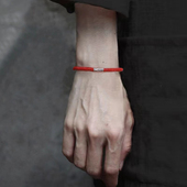 锦鲤好运手链男潮编织高考本命年红绳情侣女送男友简约百搭手饰品