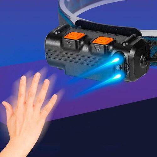 XPG+COB LED Zoom Induction Headlamp Motion Sensor Camping