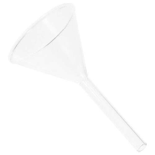 Triangle Glass Funnel 75mm for Lab Filtration Stable Stem