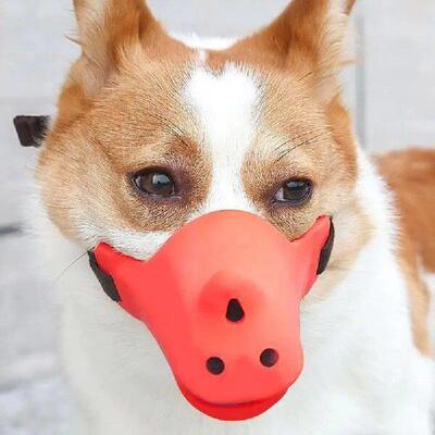 Muzzle For Large Dogs Breathable Cover Silicone Mouth Guard