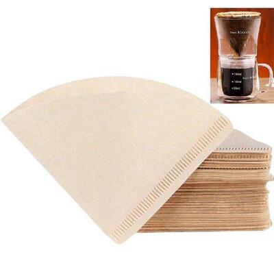40pcs Coffee Filter V-Cup Filter Espresso Machine Moka Pot