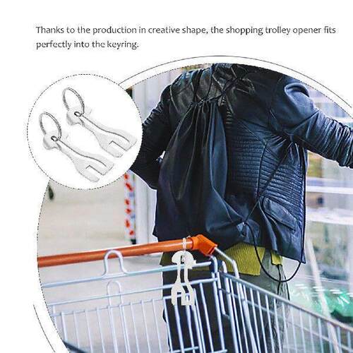 6 Pcs Cart Token Portable Shopping Trolley Pendant Key Ring