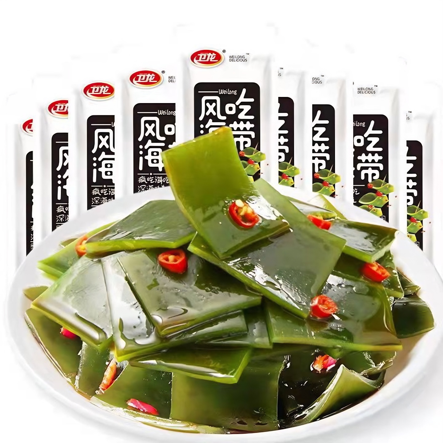 香辣海带片!麻辣小包装即食!