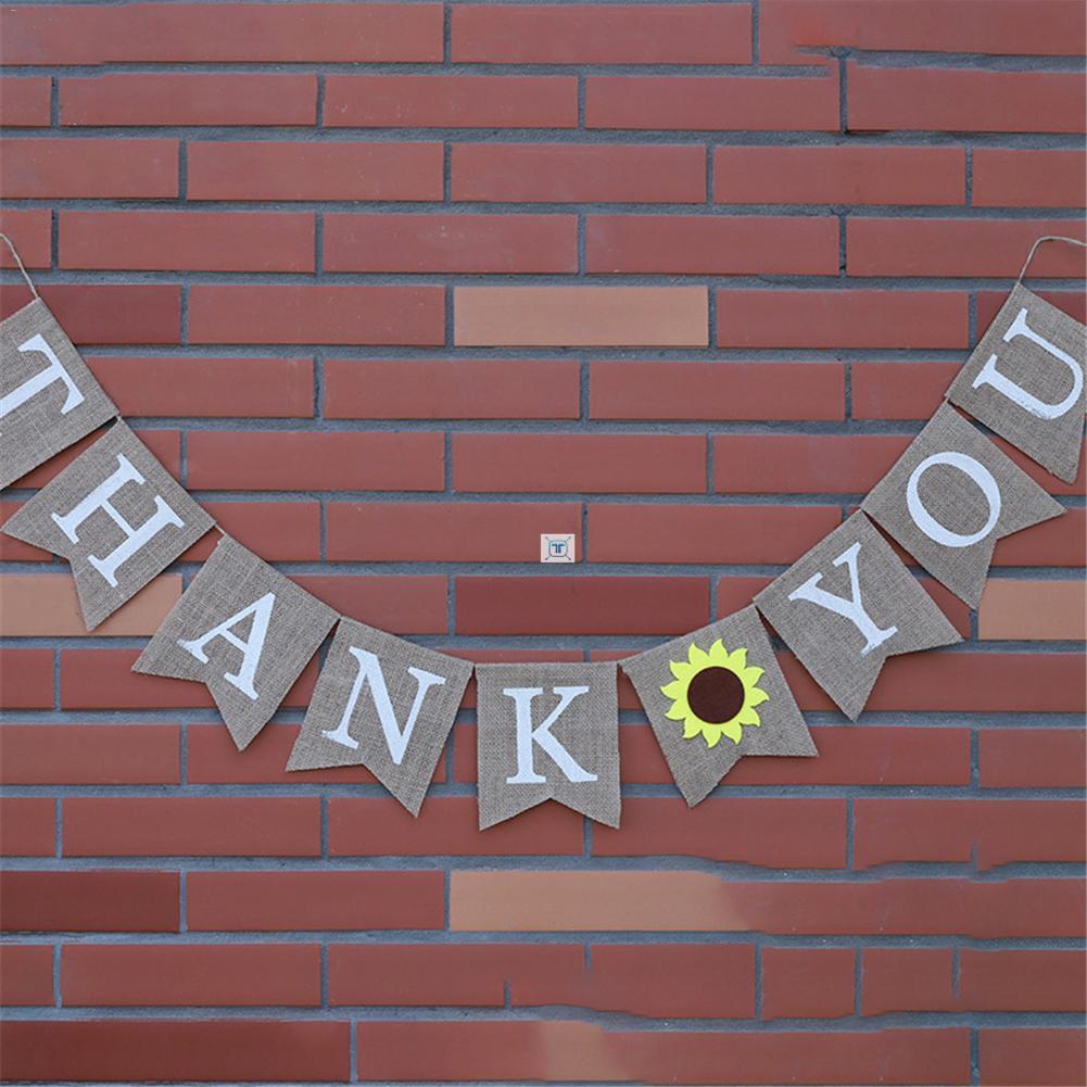 Thanksgiving Decorations Thank you Sunflower Theme Bunting