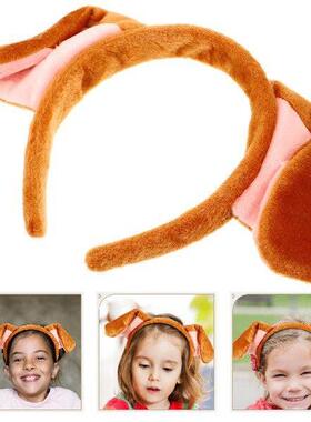 Puppy Headband Dog Ears Bulk for Dogs White Tail Bands