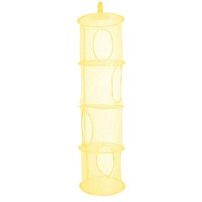 67JE Foldable Hanging Basket Organizer Mesh Storage Bag