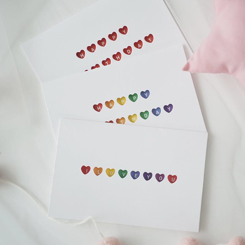 Hollow Heart Thanksgiving Card Cutout Design Greeting Card