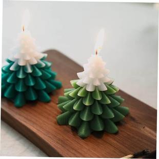 Tree Christmas Candles Home Romantic Scented Decor Candle