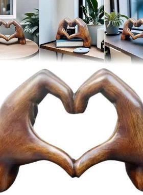 Heart Hands Ornament Resin Love Sign Heart Shape Gesture
