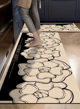 VIKAMA Retro light luxury floor mat kitchen bathroom non-sli