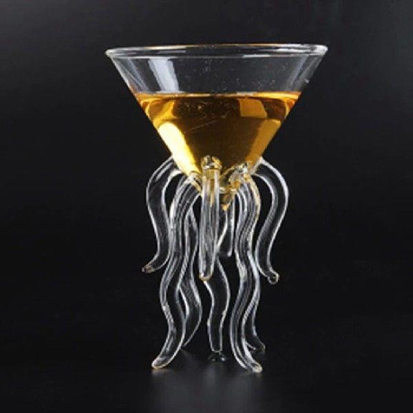 100ML Creative Jellyfish Transparent Cocktail Glass Bar