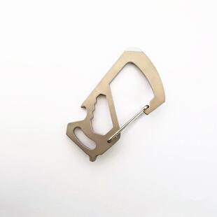 EDC multi-function D-shaped buckle stainless steel carabiner