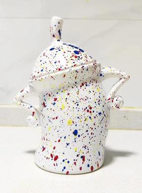 Canister with Attitude 跨境塑料有态度彩色罐子装饰俏皮杯摆件