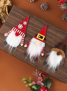 Felt Utensil Holder - Faceless Santa Christmas Table Decor