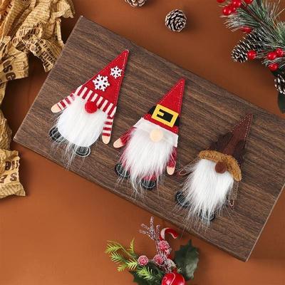 Felt Utensil Holder - Faceless Santa Christmas Table Decor