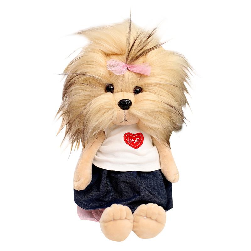 Cute puppy Yorkshire plush toy gentleman dog dog doll couple