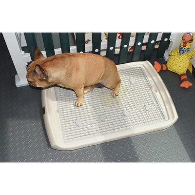 Pet dog toilet plate pee tray was potty bucket corgi teddy