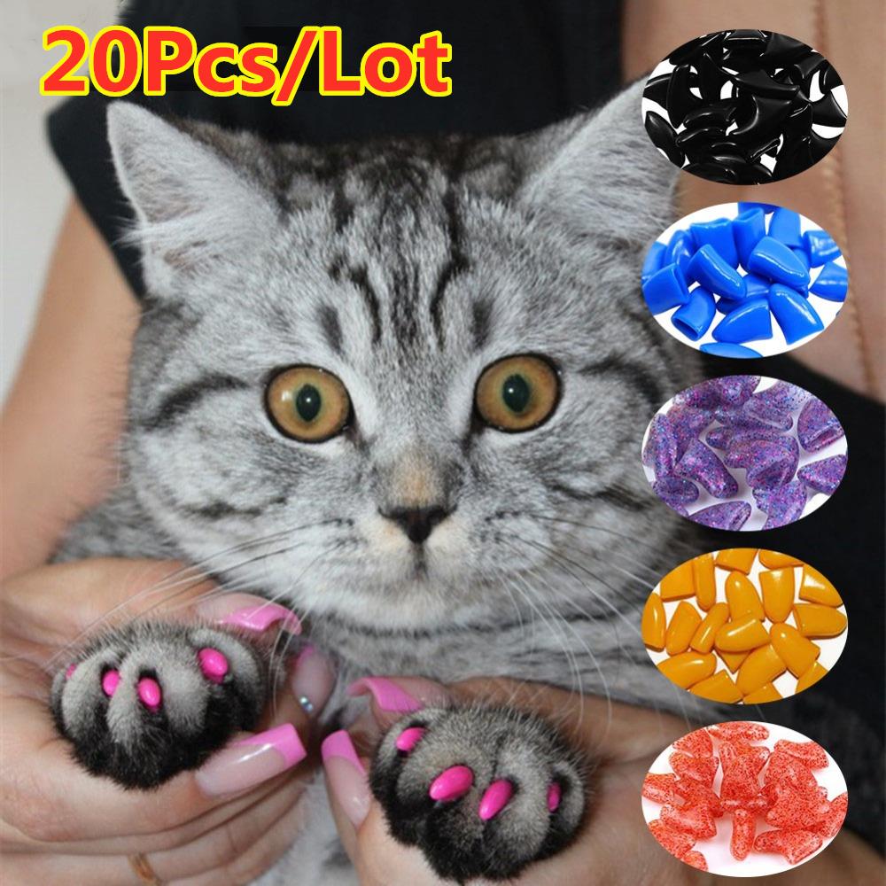 New FASHION colorful Cat Nail Caps soft cat Claw Soft Paws 2