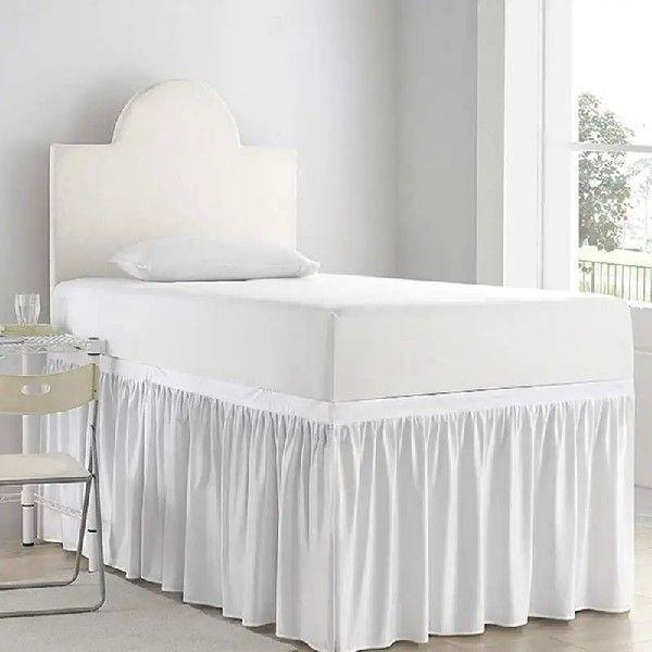 Ruffled Bed Skirt For Dorm Ruffled Wrap Around Design Dorm