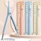 Compass Geometry with Set Pencil Ruler Kawaii Multifu