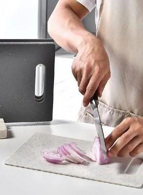 Marbling Chopping Board with Holder Plastic Food Cutting