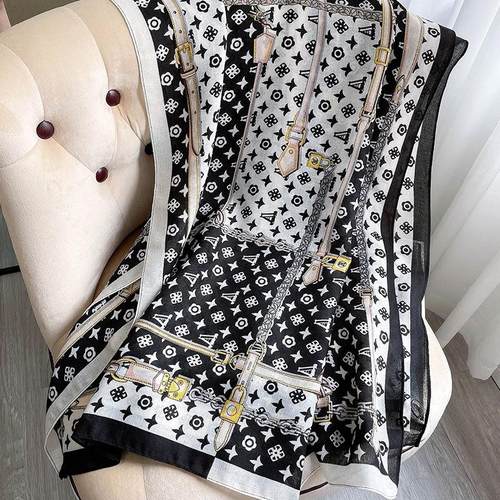 Luxury Brand Cotton Scarf Women Shawls and Wraps Spring Pash