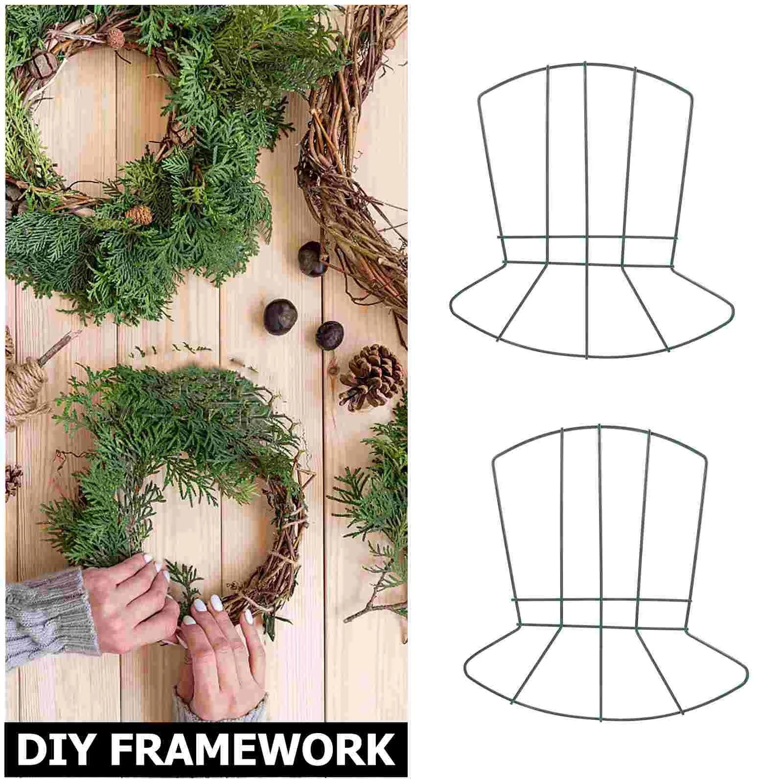 2 Pcs Rings Hoop Hat Decoration Wall Hanging Wreath Hoops