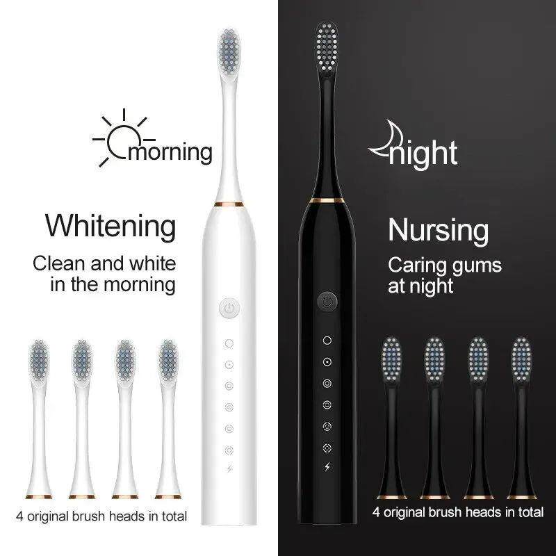 Electric Ultrasonic Toothbrush Six Speed Mode Home Soft Hair