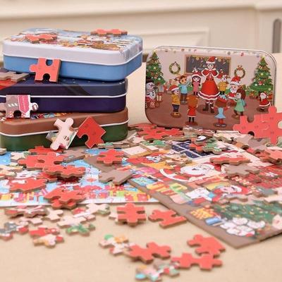 Wooden Santa Puzzle DIY - Christmas Craft Gift for Kids圣诞