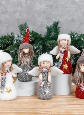 Christmas Angel and Rudolph Ornaments, Mini Hanging Decor