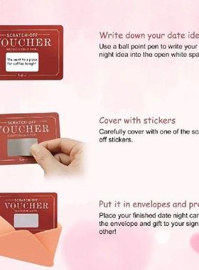 12/24 Scratch Valentines Day Card Romantic Love Note