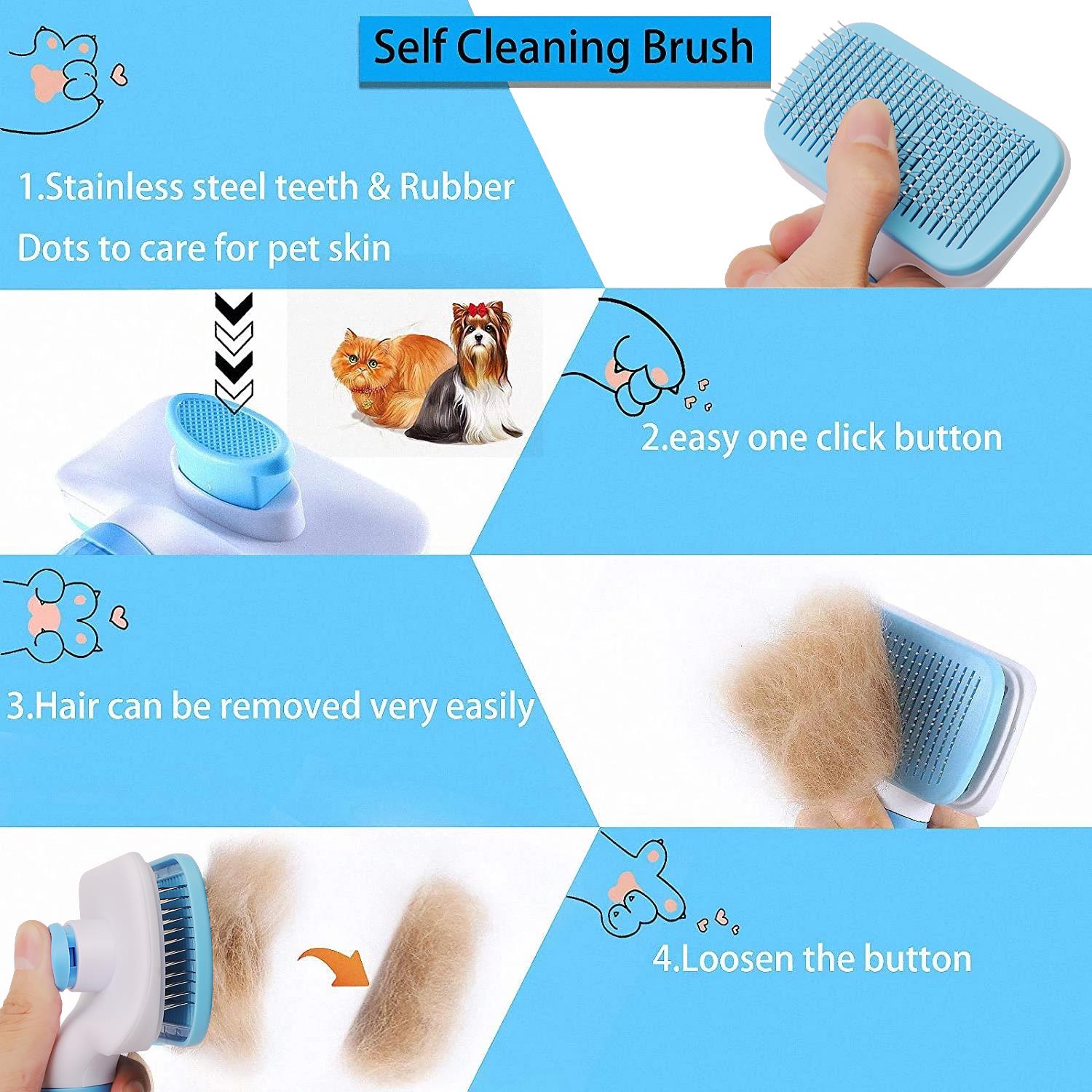 Dog Hair Remover Comb Cat Dog Hair Grooming And Care Brush F