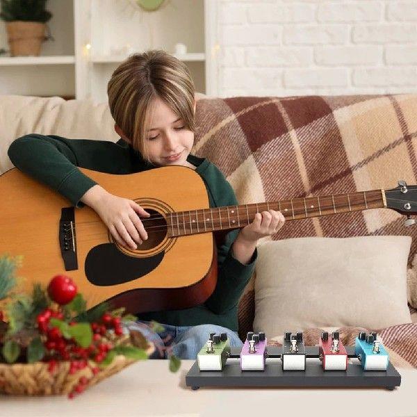 Small Pedalboard Aluminum Alloy 14.96x5.71 Inch Effect