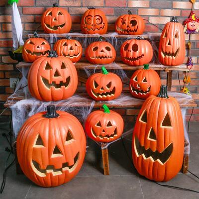 Halloween Pumpkin Lantern Courtyard Decoration Props万圣节灯