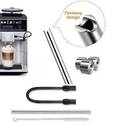 1 Set Coffee Machine Stainless Steel Milk Pipe and Cleaning
