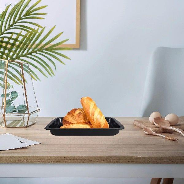 Rectangle Nonstick Baking Tray Cake Pan Microwave Tray