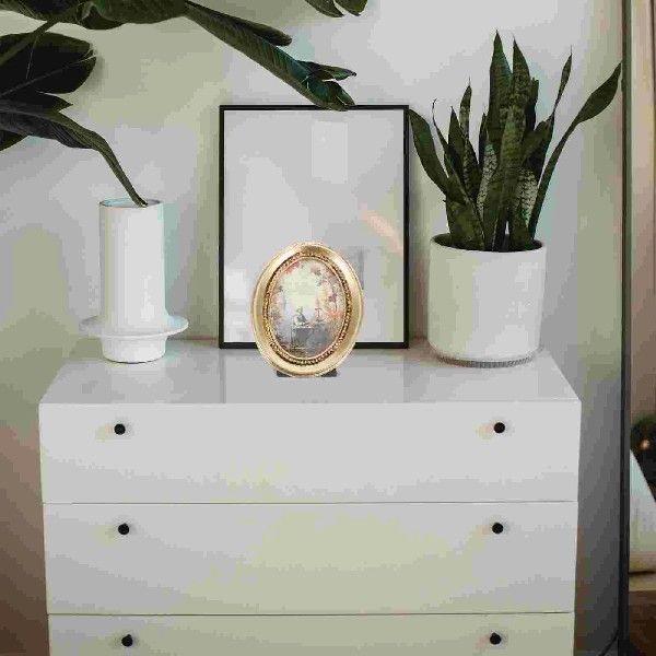 Photo Frame Vintage Desk Picture Frames Display Props Resin