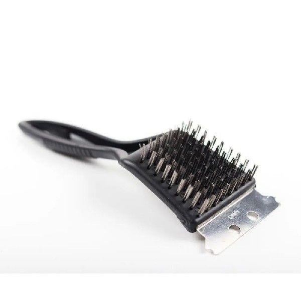 Portable 2 in 1 Grill Cleaner Steel Brush Deep Cleaning BBQ