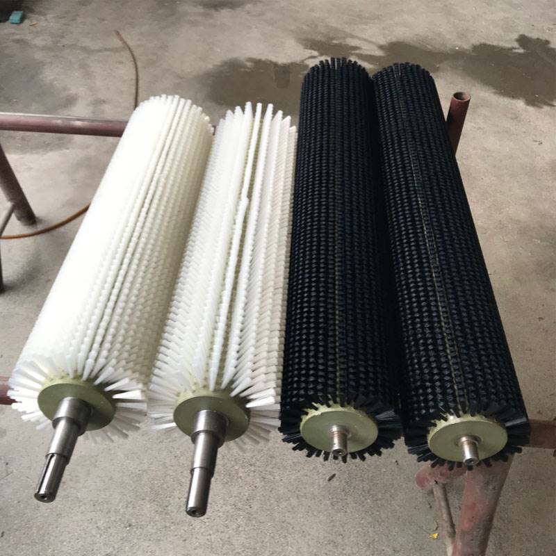 工业毛刷辊滚筒刷尼龙丝刷厂家定做除尘空心毛刷轮圆柱刷圆形刷