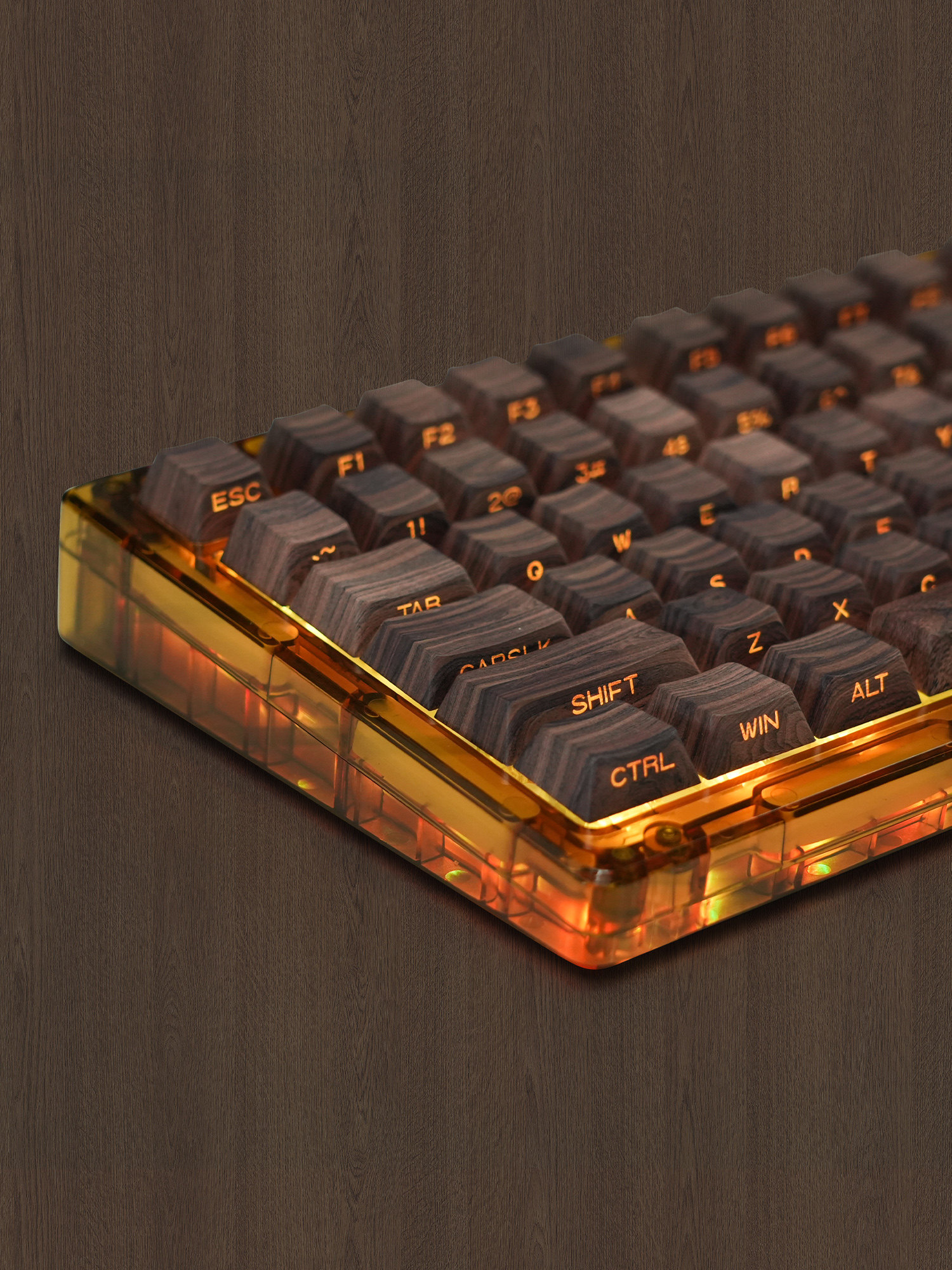 WOMIERS LOG SERIES OF ORIGINAL SIDE-ENGRAVED KEYCAPS PBT CREATIVE PERSONALITY TRANSLUCENT KEYCAPS SUBLIMATION